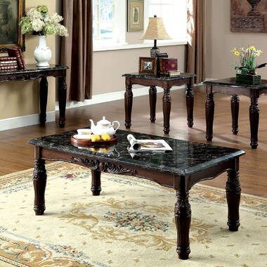 Marble 3 piece coffee deals table set